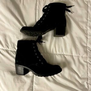 ZARA black boots with heel size 8.5